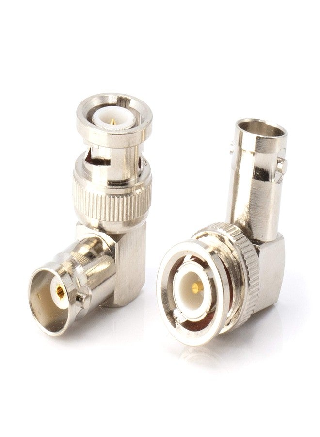 THE CIMPLE CO - BNC 90 Degree Adapter, Male to Female Converter, Elbow Coax Connector, Right Angle Coaxial Coupler, UL Listed, 25 Pack - Image 2